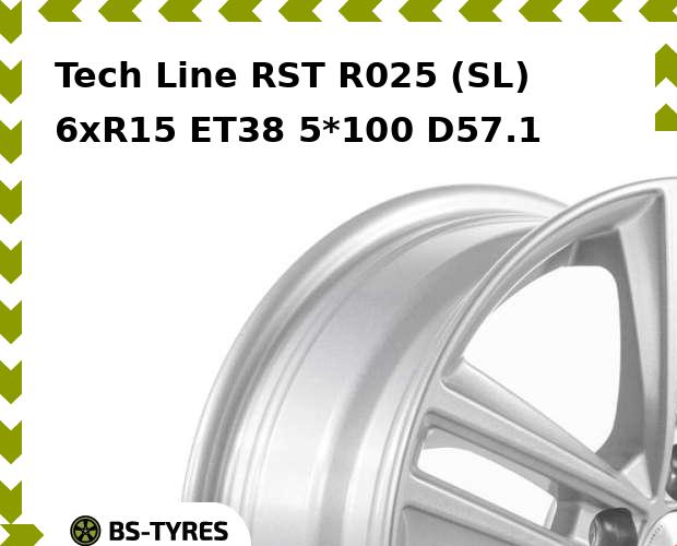 

Колесный диск Tech Line, Tech-line RST R025 (SL) 6xR15 ET38 5*100 D57.1