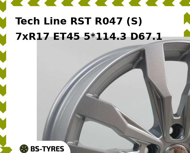 

Колесный диск Tech Line, Tech-line RST R047 (S) 7xR17 ET45 5*114.3 D67.1