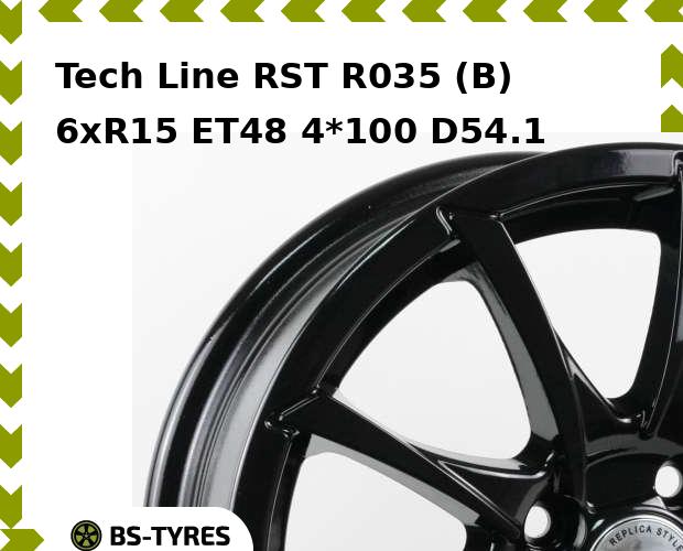 

Колесный диск Tech Line, Tech-line RST R035 (B) 6xR15 ET48 4*100 D54.1