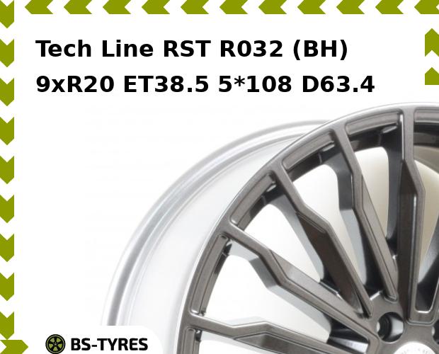 

Колесный диск Tech Line, Tech-line RST R032 (BH) 9xR20 ET38.5 5*108 D63.4