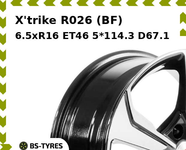 

Колесный диск X'trike, R026 (BF) 6.5xR16 ET46 5*114.3 D67.1