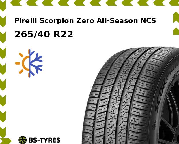 

Всесезонные шины Pirelli, Scorpion Zero All-Season NCS 265/40 R22 106Y