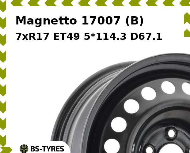 

Колесный диск Magnetto, 17007 (B) 7xR17 ET49 5*114.3 D67.1