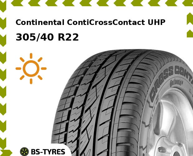 

Летние шины Continental, ContiCrossContact UHP 305/40 R22 114W