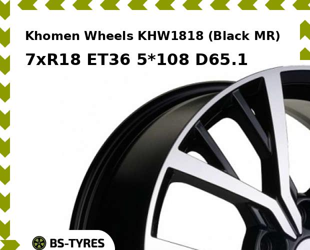 

Колесный диск Khomen Wheels, KHW1806 (BF) 7xR18 ET36 5*108 D65.1