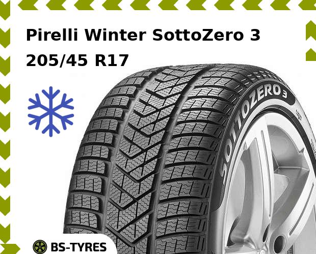 

Зимние шины Pirelli, Winter SottoZero 3 RunFlat 205/45 R17 88V