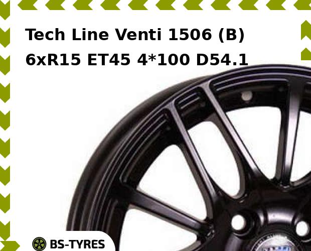 

Колесный диск Tech Line, Tech-line Venti 1506 (B) 6xR15 ET45 4*100 D54.1
