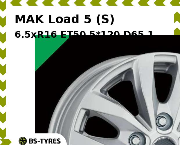 

Колесный диск MAK, Load 5 (S) 6.5xR16 ET50 5*120 D65.1