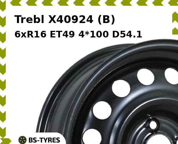 

Колесный диск Trebl, X40924 (B) 6xR16 ET49 4*100 D54.1