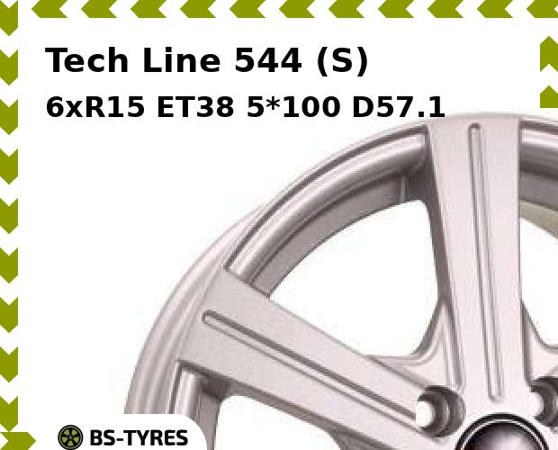 

Колесный диск Tech Line, Tech-line 544 (S) 6xR15 ET38 5*100 D57.1