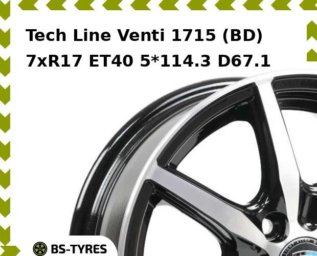 

Колесный диск Tech-line, Venti 1715 (BD) 7xR17 ET40 5*114.3 D67.1