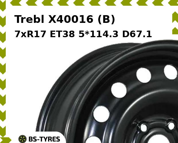 

Колесный диск Trebl, X40016 (B) 7xR17 ET38 5*114.3 D67.1