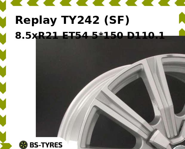 

Колесный диск Replay, TY242 (SF) 8.5xR21 ET54 5*150 D110.1