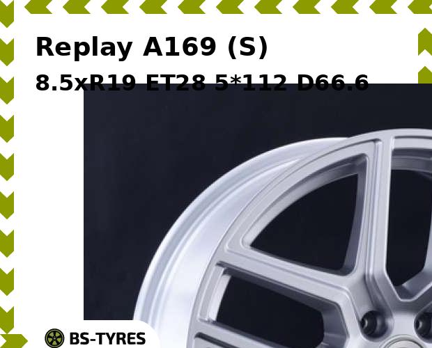 

Колесный диск Replay, A169 (S) 8.5xR19 ET28 5*112 D66.6