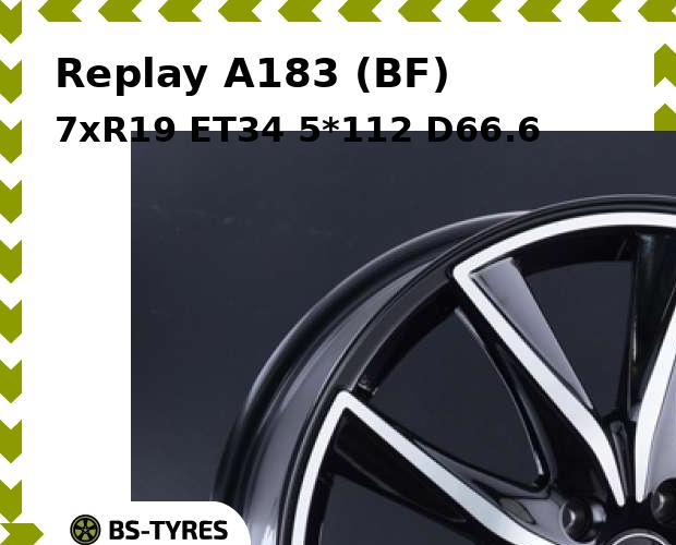 

Колесный диск Replay, A183 (BF) 7xR19 ET34 5*112 D66.6