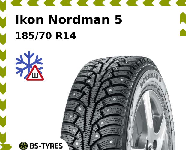 

Зимние шины Ikon Nordman, 5 185/70 R14 92T