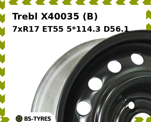 

Колесный диск Trebl, X40035 (B) 7xR17 ET55 5*114.3 D56.1