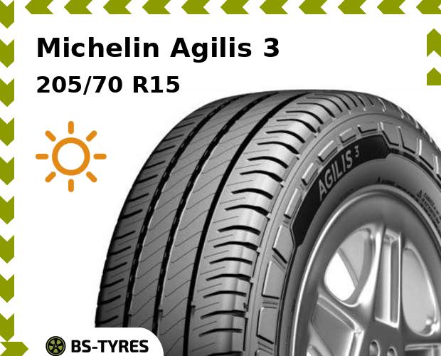 

Летние шины Michelin, Agilis 3 205/70 R15C 106/104R