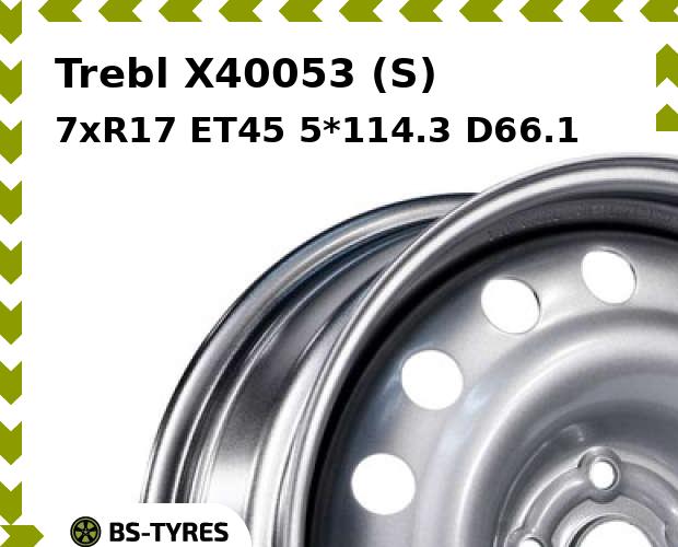 

Колесный диск Trebl, X40053 (S) 7xR17 ET45 5*114.3 D66.1
