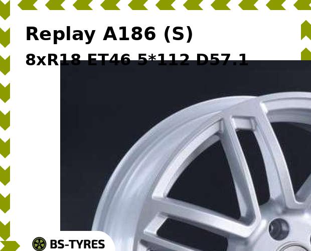 

Колесный диск Replay, A186 (S) 8xR18 ET46 5*112 D57.1