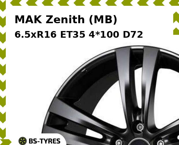 

Колесный диск MAK, Zenith (MB) 6.5xR16 ET35 4*100 D72