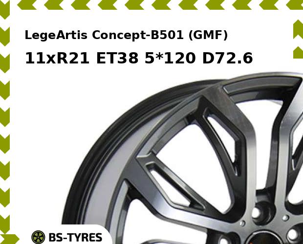 

Колесный диск LegeArtis, Concept-B501 (GMF) 11xR21 ET38 5*120 D72.6