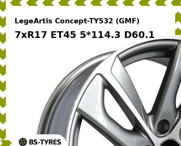 

Колесный диск LegeArtis, Concept-TY532 (GMF) 7xR17 ET45 5*114.3 D60.1
