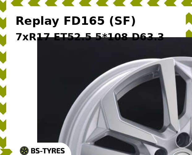 

Колесный диск Replay, FD165 (SF) 7xR17 ET52.5 5*108 D63.3