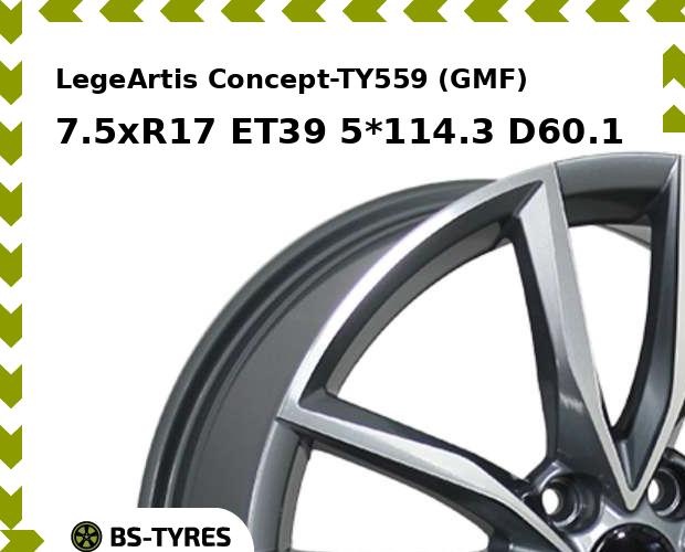 

Колесный диск LegeArtis, Concept-TY559 (GMF) 7.5xR17 ET39 5*114.3 D60.1