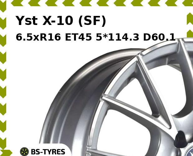 

Колесный диск Yst, X-10 (SF) 6.5xR16 ET45 5*114.3 D60.1