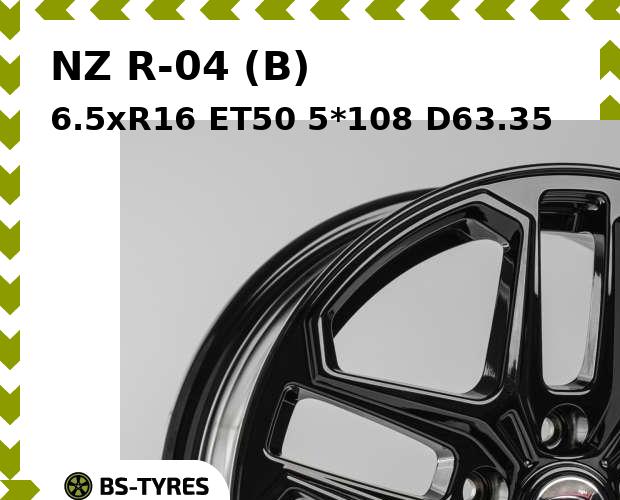 

Колесный диск NZ, R-04 (B) 6.5xR16 ET50 5*108 D63.35