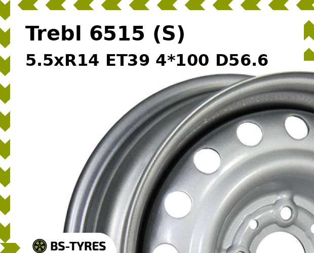 

Колесный диск Trebl, 6515 (S) 5.5xR14 ET39 4*100 D56.6