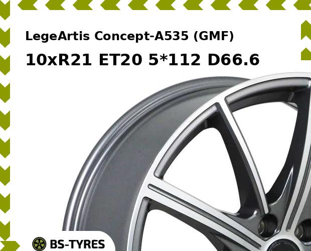 

Колесный диск LegeArtis, Concept-A535 (GMF) 10xR21 ET20 5*112 D66.6