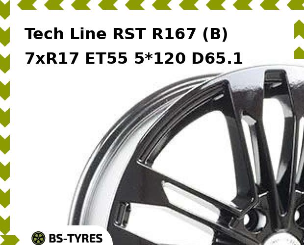 

Колесный диск Tech Line, Tech-line RST R167 (B) 7xR17 ET55 5*120 D65.1