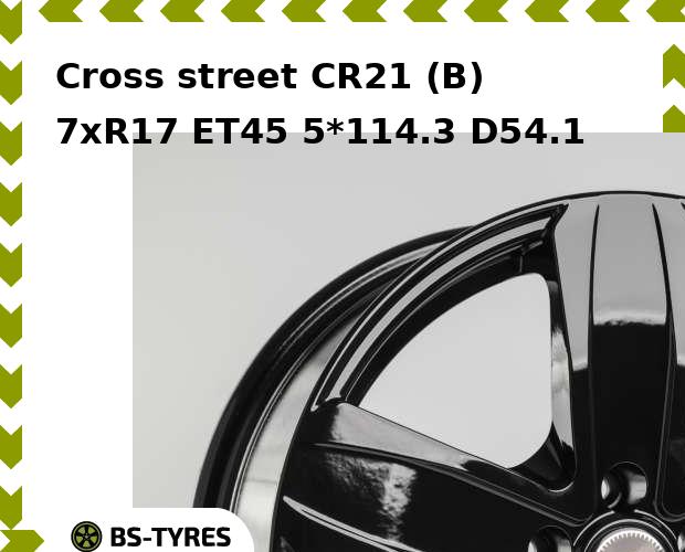 

Колесный диск Cross street, CR21 (B) 7xR17 ET45 5*114.3 D54.1