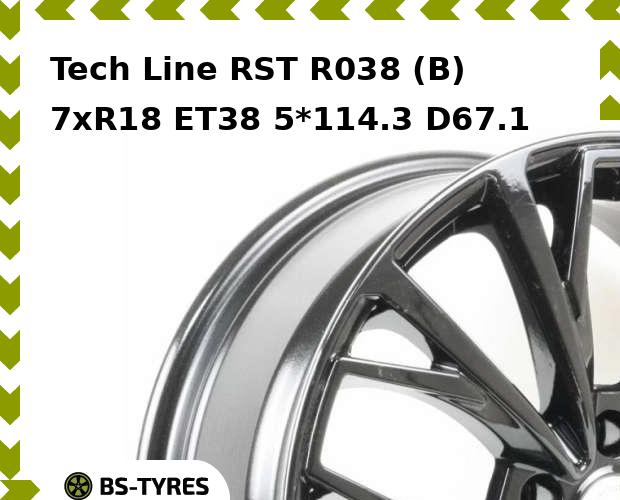 

Колесный диск Tech-line, RST R038 (B) 7xR18 ET38 5*114.3 D67.1