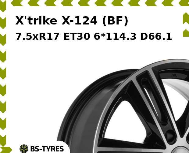 

Колесный диск X'trike, X-124 (BF) 7.5xR17 ET30 6*114.3 D66.1