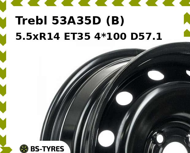 

Колесный диск Trebl, 53A35D (B) 5.5xR14 ET35 4*100 D57.1