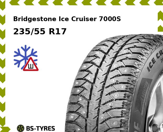 

Зимние шины Bridgestone, Ice Cruiser 7000S 235/55 R17 99T