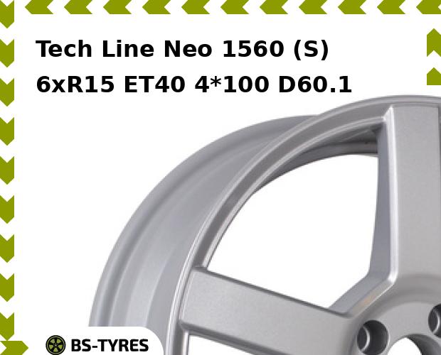 

Колесный диск Tech Line, Tech-line Venti 1560 (S) 6.0xR15 ET40 4*100 D60.1