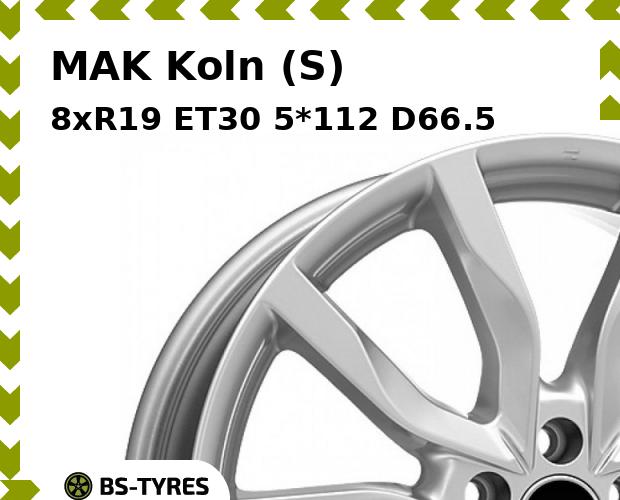 

Колесный диск MAK, Koln (S) 8xR19 ET30 5*112 D66.5