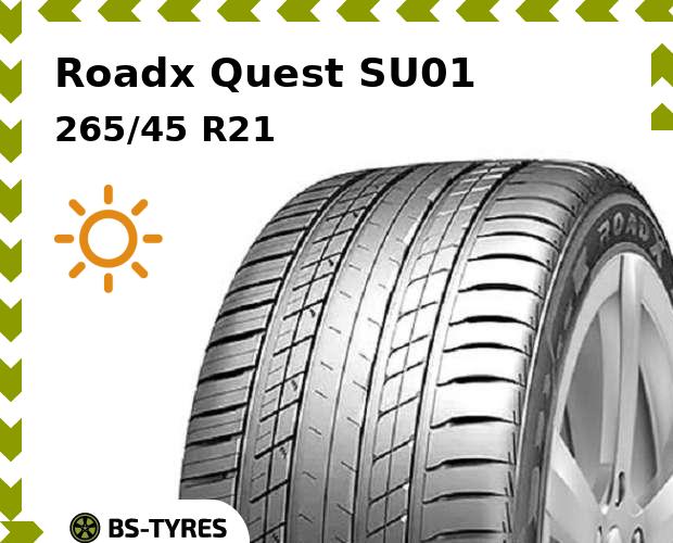 

Летние шины Roadx, Quest SU01 265/45 R21 108Y