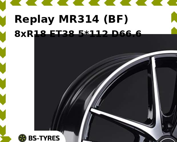 

Колесный диск Replay, MR314 (BF) 8xR18 ET38 5*112 D66.6