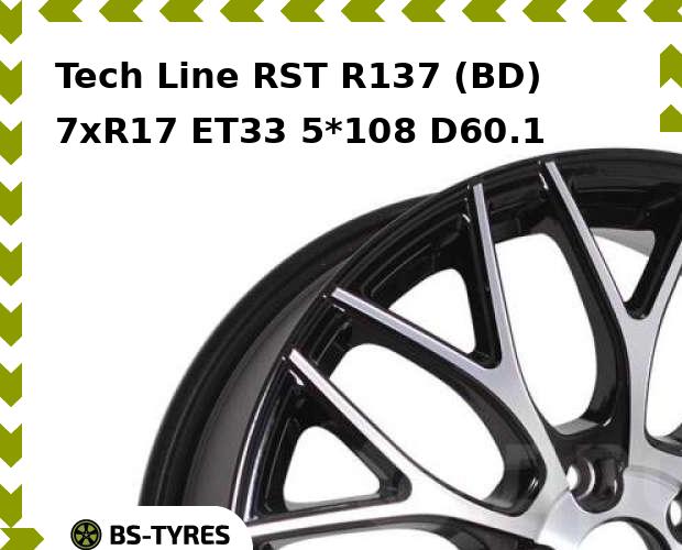 

Колесный диск Tech-line, RST R137 (BD) 7xR17 ET33 5*108 D60.1