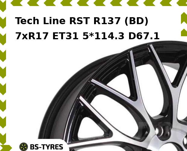

Колесный диск Tech Line, Tech-line RST R137 (BD) 7xR17 ET31 5*114.3 D67.1