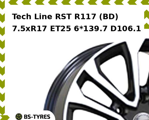 

Колесный диск Tech Line, Tech-line RST R117 (BD) 7.5xR17 ET25 6*139.7 D106.1