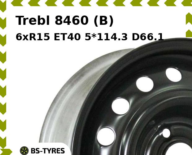 

Колесный диск Trebl, 8460 (B) 6xR15 ET40 5*114.3 D66.1