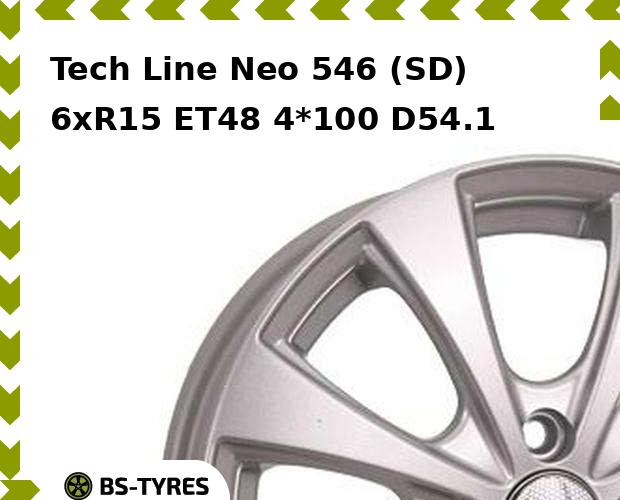 

Колесный диск Tech Line, Tech-line Neo 546 (SD) 6xR15 ET48 4*100 D54.1