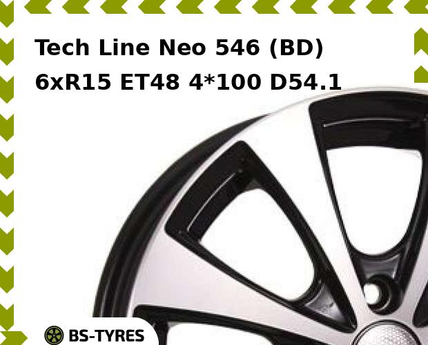 

Колесный диск Tech Line, Tech-line Neo 546 (BD) 6xR15 ET48 4*100 D54.1