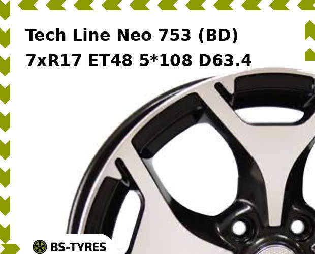 

Колесный диск Tech Line, Tech-line Neo 753 (BD) 7xR17 ET48 5*108 D63.4